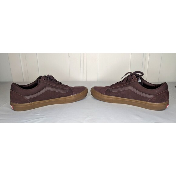 Vans Skate Authentic PopCush Shoes Burgundy M 13 Good Condition main image 9